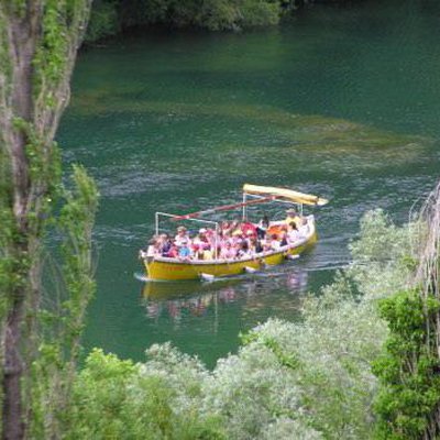Boats on the river Cetina