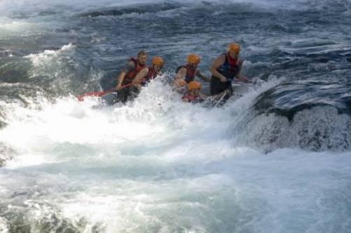 Rafting on river Una