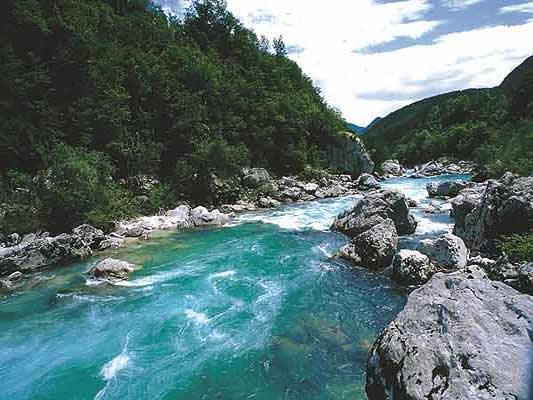 Rafting on the Soča