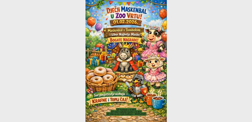 DJEČJI MASKENBAL U ZOO VRTU SPLIT