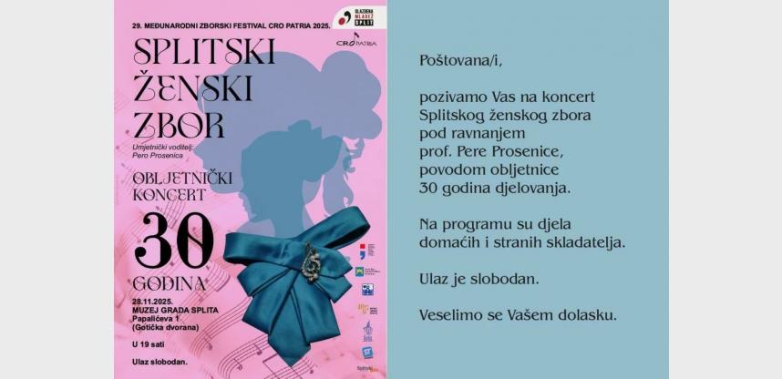 SPLITSKI ŽENSKI ZBOR - OBLJETNIČKI KONCERT