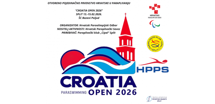 Croatia Open 2026 - prvenstvo Hrvatske u paraplivanju