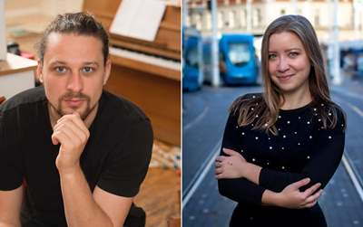 Filip Merčep, udaraljke i Elizabeta Adžaga Merčep , klavir