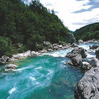 Rafting on the Soča